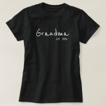 Abuela establecida con letra blanca grandma establ