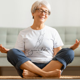 Camiseta Abuela establecida simple