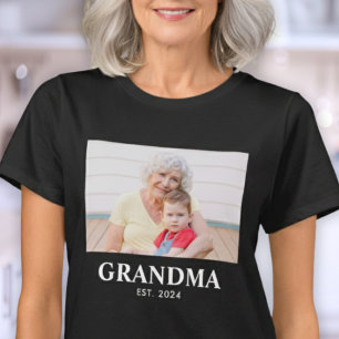 Camiseta Abuela Estableció Foto Audaz