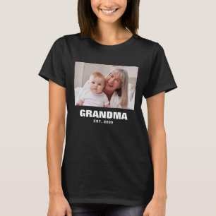 Camiseta Abuela Estableció Foto Audaz