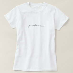 Camiseta Abuela Estableció Nuevo Regalo de Abuela