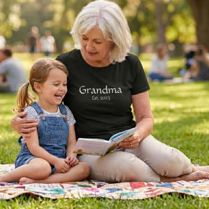 Camiseta Abuela Estableció Nuevo Regalo para Abuela
