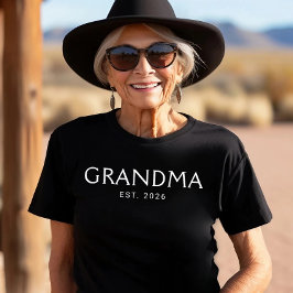 Camiseta Abuela Estableció Nuevo Regalo para Abuela