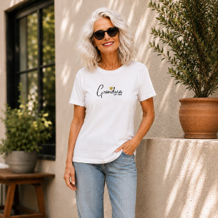 Camiseta Abuela Estableció Nuevo Regalo para Abuela