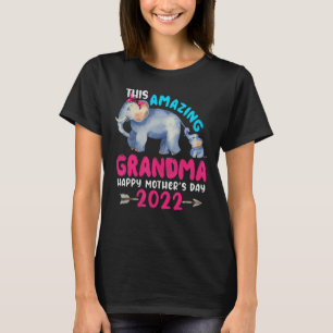 Camiseta Abuela feliz Día de la Madre 2022 dulce mamá elefa