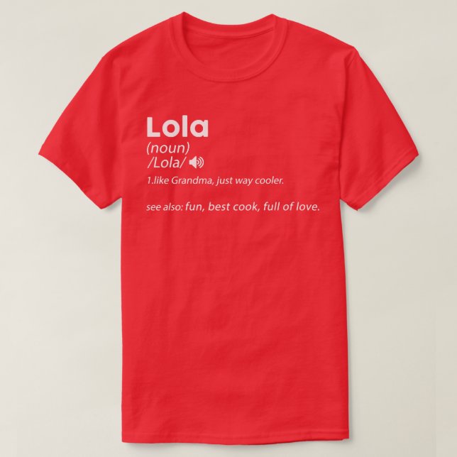 Camiseta Abuela filipina abuela, nanay, mamá  (Diseño del anverso)