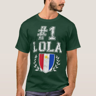 Camiseta Abuela filipina Lola Número Uno