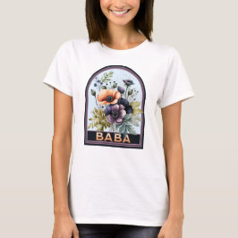 Camiseta Abuela floral de Baba Vintage