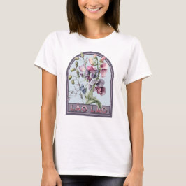Camiseta Abuela floral de la época de Lenero lao