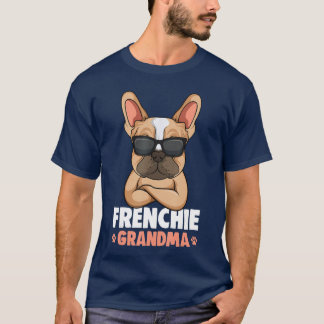 Camiseta Abuela Frenchie Bulldog Francés Mujer divertida