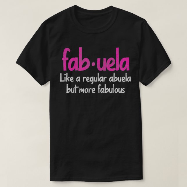 Camiseta Abuela Funny Fabuela (Diseño del anverso)