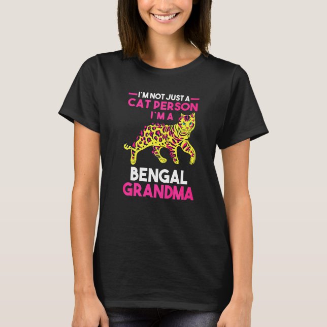 Camiseta Abuela Gato Bengala Abuela (Anverso)