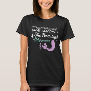 Camiseta Abuela genial del día de la sirena de cumpleaños