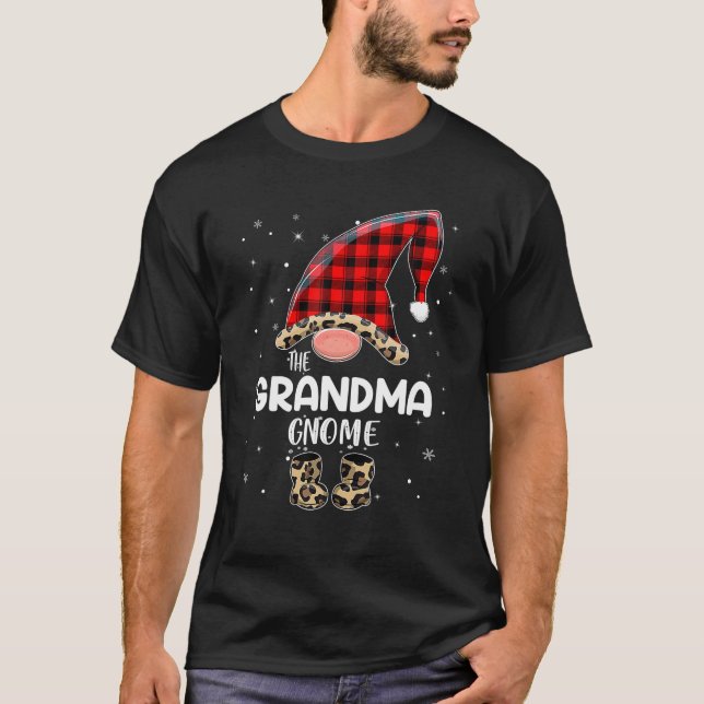 Camiseta Abuela Gnome Búfalo Familia Matemática (Anverso)