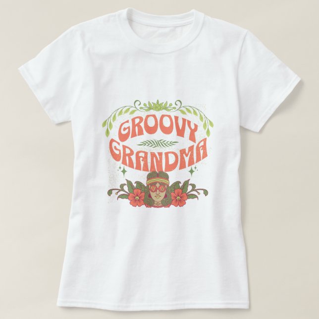 Camiseta Abuela Groovy (Diseño del anverso)