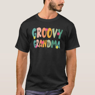 Camiseta Abuela Groovy de los 70 vibes de paz Hippie Mateo 