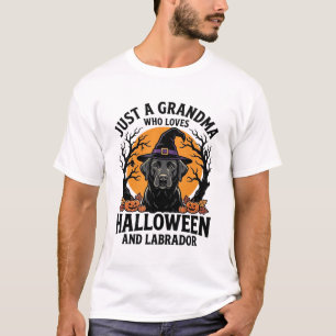 Camiseta Abuela Halloween Labrador Divertido Vintage_1