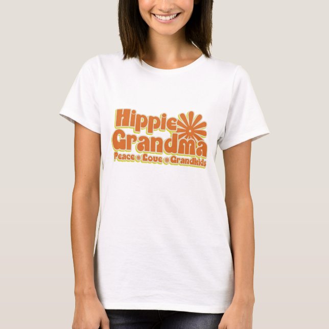Camiseta Abuela hippie (Anverso)