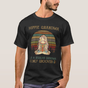 Camiseta Abuela hippie como una abuela común