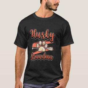 Camiseta Abuela Husky Fur Mom Madre Amor Perros Pata