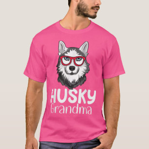 Camiseta Abuela Husky Siberiana Pawma Perro Abuelos Gran