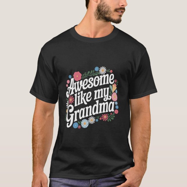 Camiseta Abuela Increíble Como Mi Abuelo (Anverso)