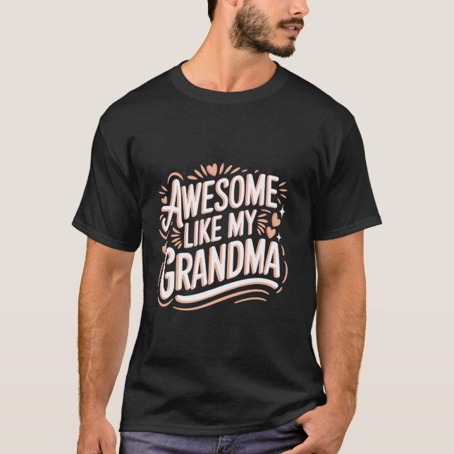 Camiseta Abuela increíble como mi abuelo 2 (Anverso)