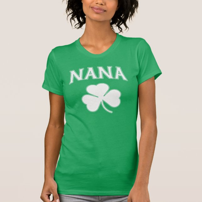 Camiseta Abuela irlandesa Nana Shamrock (Anverso)