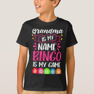 Camiseta Abuela Jugadora de Bingo Diseño Divertido de Cita 