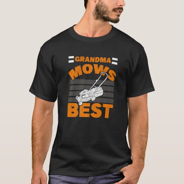 Camiseta Abuela: la mejor abuela Jardiner Lawnmower L (Anverso)