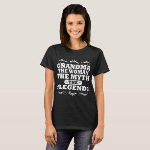 CAMISETA ABUELA LA MUJER EL MITO LA LEYENDA