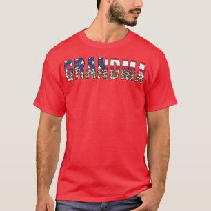 Camiseta Abuela Leopardo de la Bandera Norteamericana Mejor