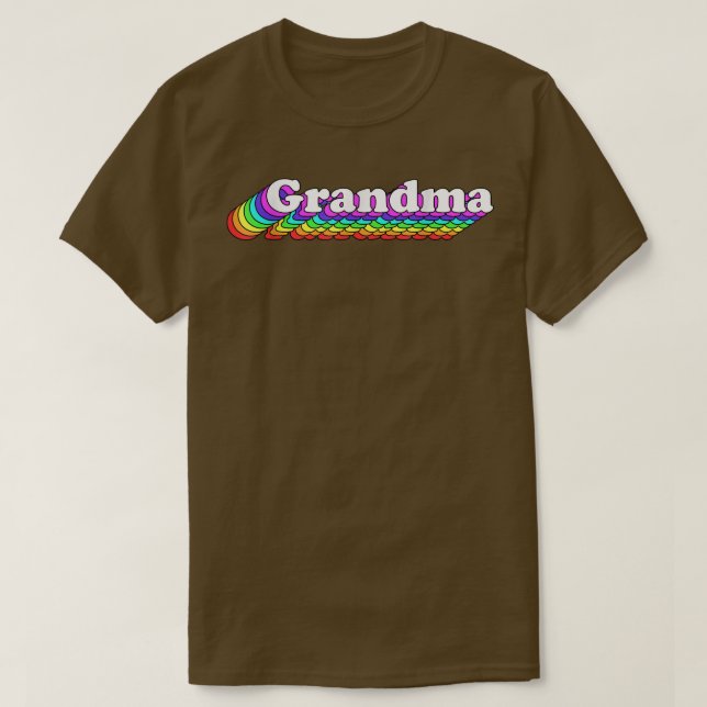 Camiseta Abuela LGBT apoya derechos humanos de igualdad LGB (Diseño del anverso)