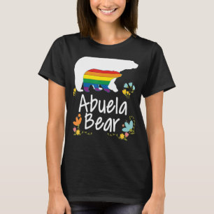 Camiseta Abuela Lgbt Oso Orgullo Lesbiano Gay Floral Arcoir