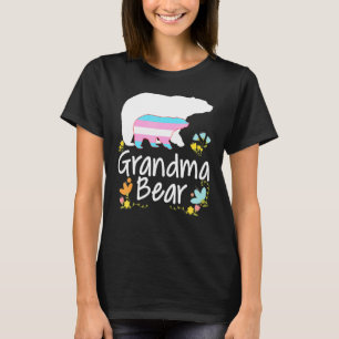 Camiseta Abuela Lgbt Oso Transgénero Arcoíris Lgbt Gay Les
