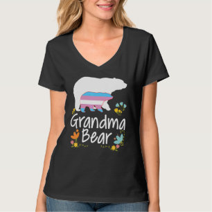 Camiseta Abuela Lgbt Oso Transgénero Rainbow Lgbt Gay Les
