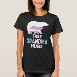 Camiseta Abuela Libre Abraza El Oso De Arcoiris Transgénero