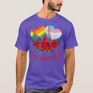 Camiseta Abuela libre abraza orgullosa bandera LGBT florien