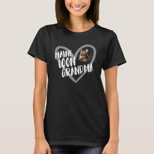 Camiseta Abuela Maine Coon Corazón Divertido Amor Gato Main