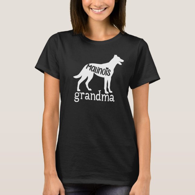 Camiseta Abuela maliní linda dueña de perro malinois (Anverso)