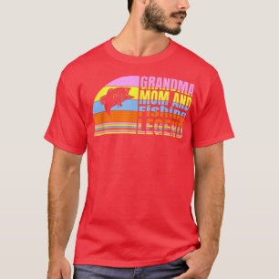 Camiseta Abuela Mamá Y Leyenda De Pesca, Abuela Pesca