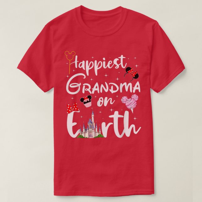 Camiseta Abuela más feliz de la Tierra (Diseño del anverso)