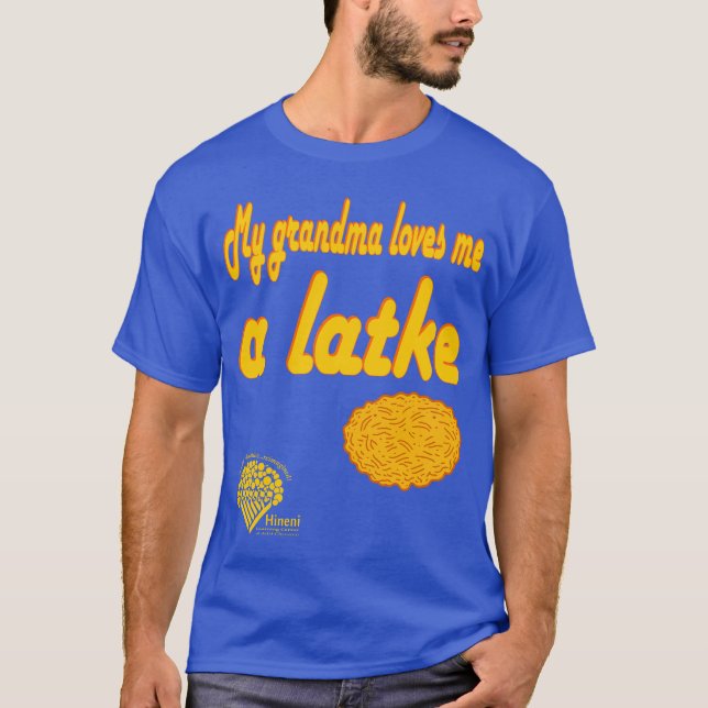Camiseta Abuela Me Ama Un Latke (Anverso)