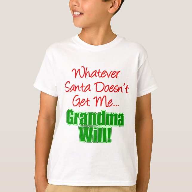 Camiseta Abuela mejor que Santa (Anverso)