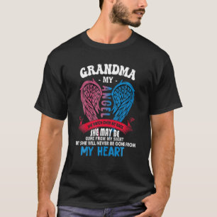 Camiseta Abuela Mi Ángel Que Vigila Por Mi Espalda Nunca Se