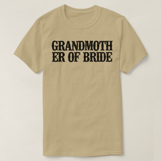 Camiseta Abuela Mínimo Graciosa De Novia (Diseño del anverso)