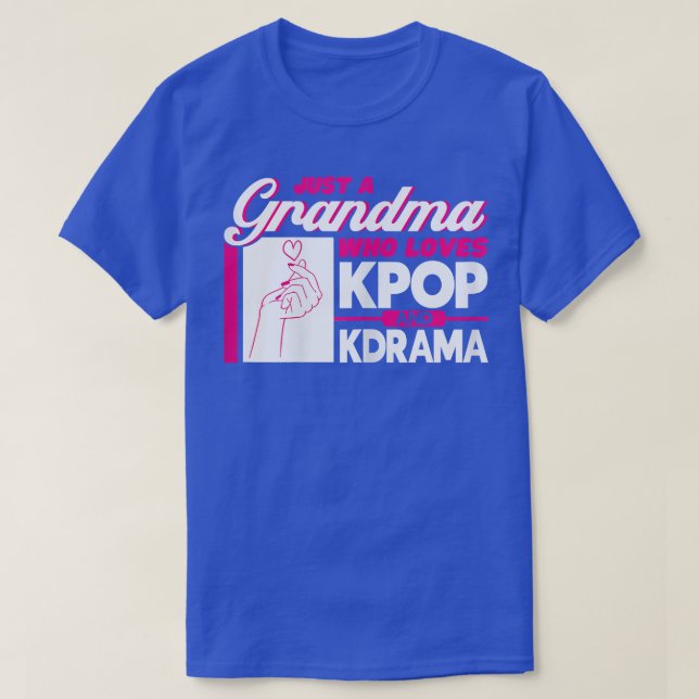 Camiseta Abuela Mujer Que Ama Kpop Y Kdrama Kpop Merc (Diseño del anverso)