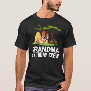 Camiseta Abuela Nacimiento Cristal Granja Animal Fiesta de