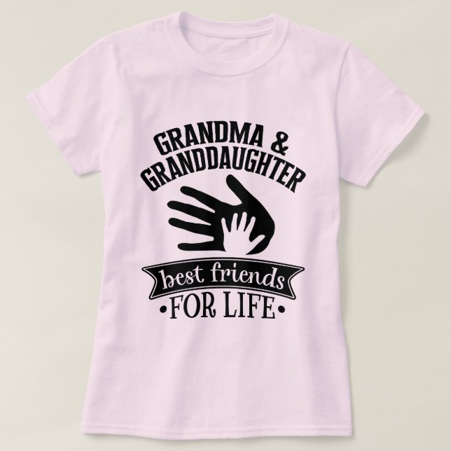 Camiseta Abuela Nieta mejores amigas  (Diseño del anverso)