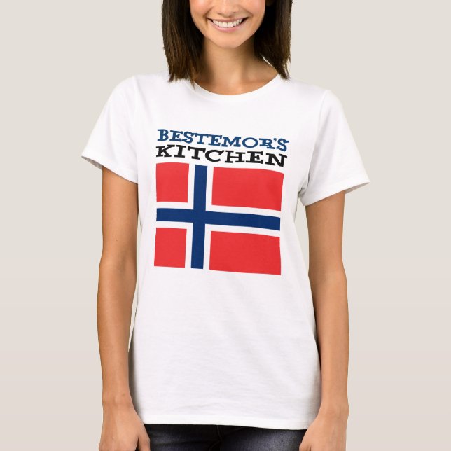 Camiseta Abuela noruega de cocina de Bestemor (Anverso)